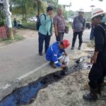 Kembali lagi terjadi Kebocoran Line Pipa Pertamina HRZ4 Field Prabumulih