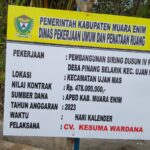 5 LSM MUARA ENIM MEMINTA PPK DAN PENGAWAS DPUPR CEK PEMBANGUNAN SIRING DUSUN IV PENGAWI, PINANG BELARIK, UJAN MAS