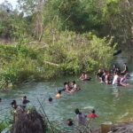 Sungai Temiang Menjadi Wisata Dadakan Desa Gaung Asam Kecamatan Belida Darat Kabupaten Muara Enim Akibat Curah Hujan