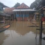LUAPAN SUNGAI LEMATANG MENGAKIBATKAN BANJIRDI BEBERAPA DESA DI KECAMATAN SUNGAI ROTAN