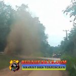 Pipa PT. Pertamina Bocor Membuat Warga Desa Sinar Rambang Khawatir Dengan Minyak Yang Keluar